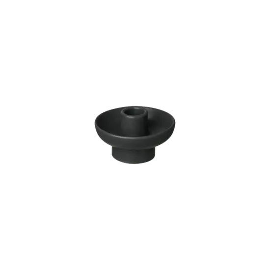 Blomus - Candle Holder -VELA-  Black  -  S Shape round