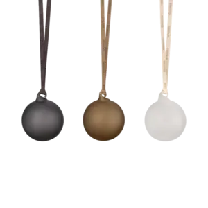 Blomus - Set of 6 Christmas decoration -JUHLA-  Smoke, Coffee, Clear