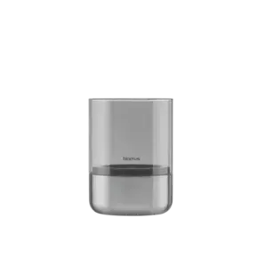 Blomus - Tealight Holder -  CALMA - Stainless Steel matt, glass smoke