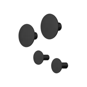 Blomus - Set of 4 Wall Hooks  - PONTO - Black