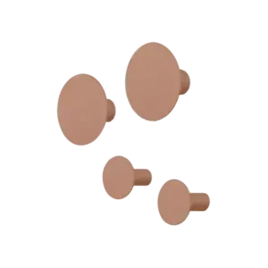 Blomus - Set of 4 Wall Hooks  - PONTO - Mocha Mousse