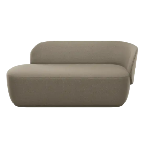Blomus - Ottoman, fabric Boucla -  KUON - Shitake