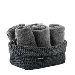 Blomus - Crochet Robe Basket  - Anthracite - TELA