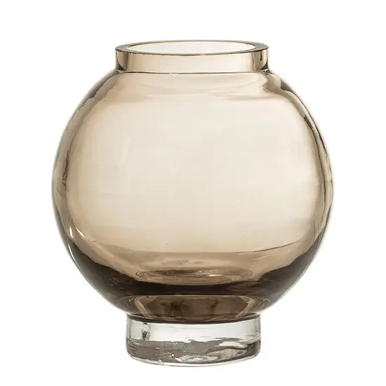Bloomingville - Kojo Vase, Brun, Glas