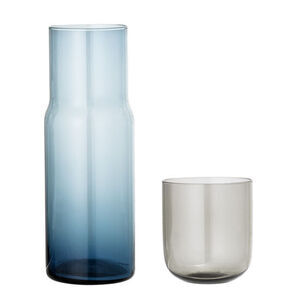 Bloomingville - Karaffel & Glas, Blå, Glas