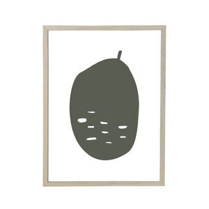 Bloomingville - Illustration med ramme, Natur, MDF