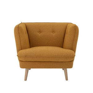 Bloomingville - Elliot Lounge Stol, Orange, Polyester