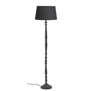 Bloomingville - Callie Gulv Lampe, Sort, Gummitræ