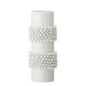 Bloomingville - Barrit Vase, Hvid, Stentøj