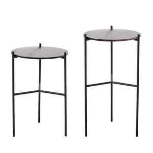 Bloomingville - Cille Sidebord, Grå, Glas