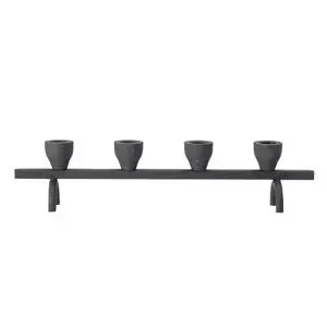 Bloomingville - Jerome Lysestage, Sort, Metal