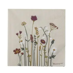 Bloomingville - Paige Serviet, Natur, FSC Mix, Papir, 20 styk
