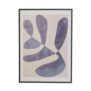 Bloomingville - Luane Illustration med ramme, Sort, Fyr