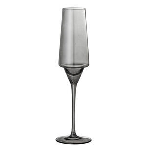 Bloomingville - Yvette Champagne Glas, Grå, Glas