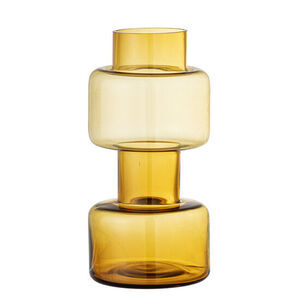 Bloomingville - Benette Vase, Gul, Glas