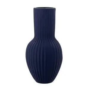Bloomingville - Christal Vase, Blå, Stentøj