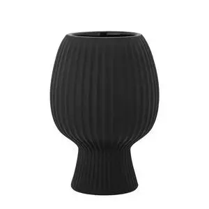 Bloomingville - Dagny Vase, Sort, Stentøj