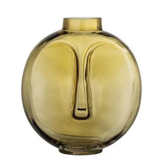 Bloomingville - Daisi Vase, Brun, Glas