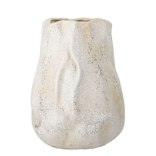 Creative Collection - Kajsa Deko Vase, Natur, Stentøj