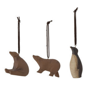 Bloomingville - Berg Ornament, Brun, Polyresin