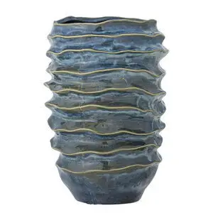 Creative Collection - Arturo Vase, Blå, Stentøj