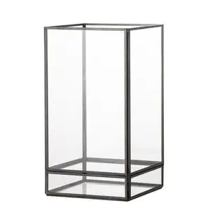 Bloomingville - Filula Fyrfadsstage, Sort, Glas