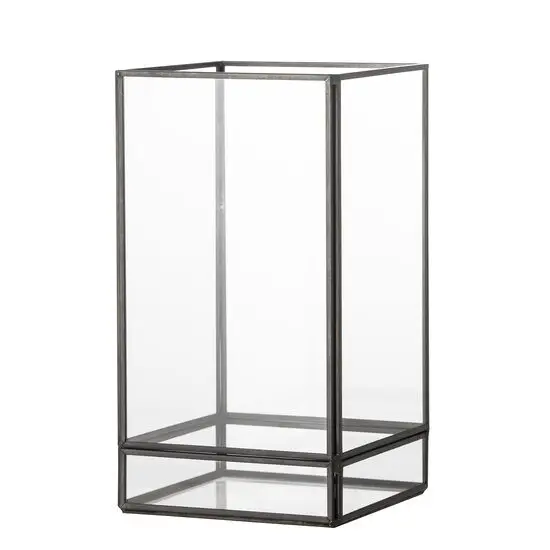 Bloomingville - Filula Fyrfadsstage, Sort, Glas