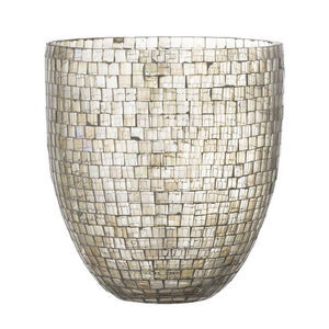 Bloomingville - Caen Vase, Sølv, Glas