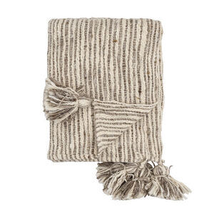 Bloomingville - Giovanna Plaid, Natur, Bomuld