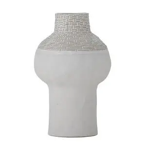Bloomingville - Iyore Vase, Hvid, Stentøj