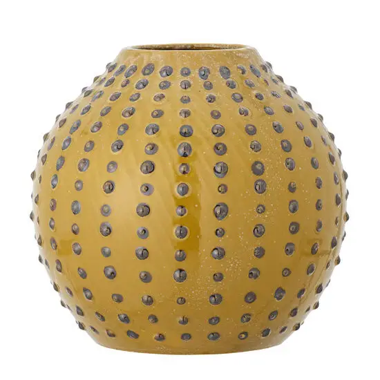 Creative Collection - Toofan Vase, Gul, Stentøj