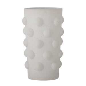 Bloomingville - Artan Vase, Hvid, Stentøj