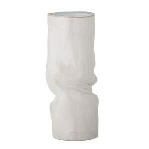 Bloomingville - Araba Vase, Hvid, Stentøj