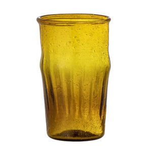 Creative Collection - Taja Drikkeglas, Gul, Genanvendt Glas