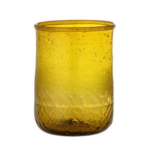 Bloomingville - Talli Drikkeglas, Gul, Genanvendt Glas