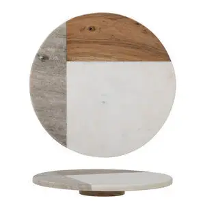 Creative Collection - Olly Serveringsfad, Hvid, Marmor