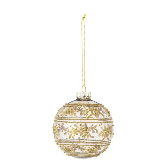 Bloomingville - Ciana Ornament, Guld, Glas