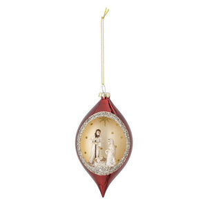 Bloomingville - Chrissie Ornament, Rød, Glas