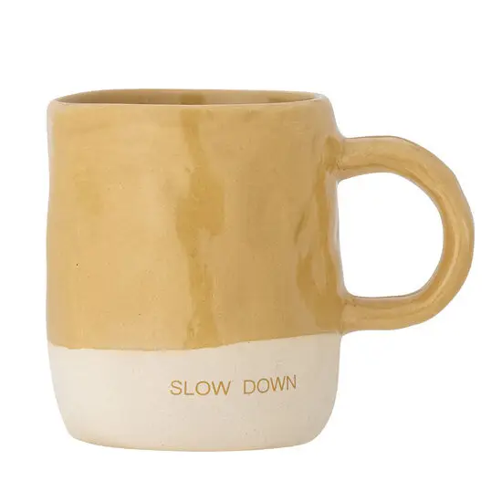 Bloomingville - Neo Krus, Gul, Stentøj - Slow down