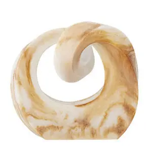 Bloomingville - Swirl Deko, Brun, Polyresin