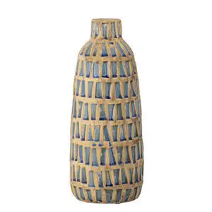 Creative Collection - Mayann Deko Vase, Blå, Terrakotta