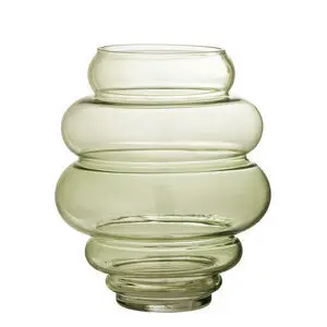 Bloomingville - Annhelene Vase, Grøn, Glas