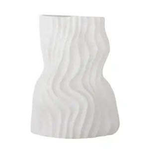 Bloomingville - Sahal Vase, Hvid, Keramik