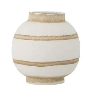 Bloomingville - Sahifa Vase, Hvid, Stentøj