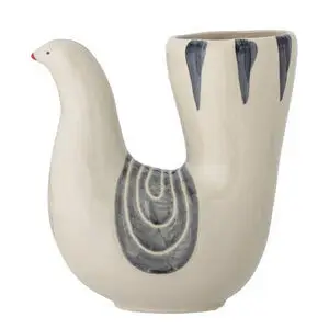 Bloomingville - Trudy Vase, Hvid, Stentøj