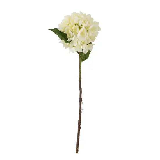 Bloomingville - Hydrangea Kunstig stilk, Hvid, Plastik