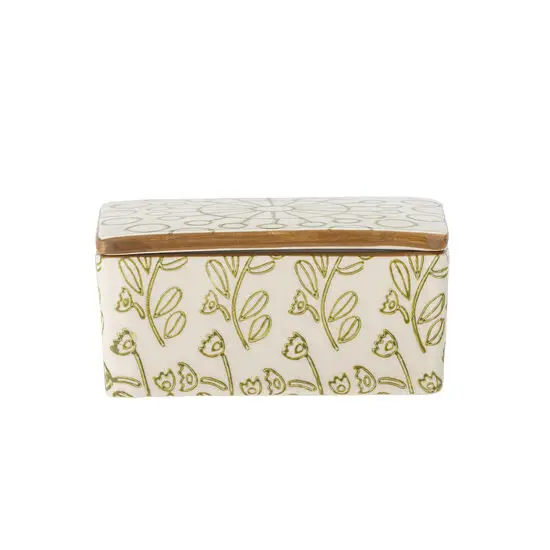 Creative Collection - Maple Smørboks, Grøn, Stentøj