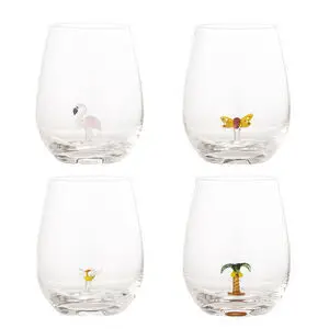 Bloomingville - Misa Drikkeglas, Multipak, Klar, Glas