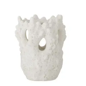 Creative Collection - Fianna Vase, Hvid, Stentøj