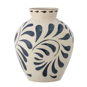 Bloomingville - Heikki Vase, Blå, Stentøj